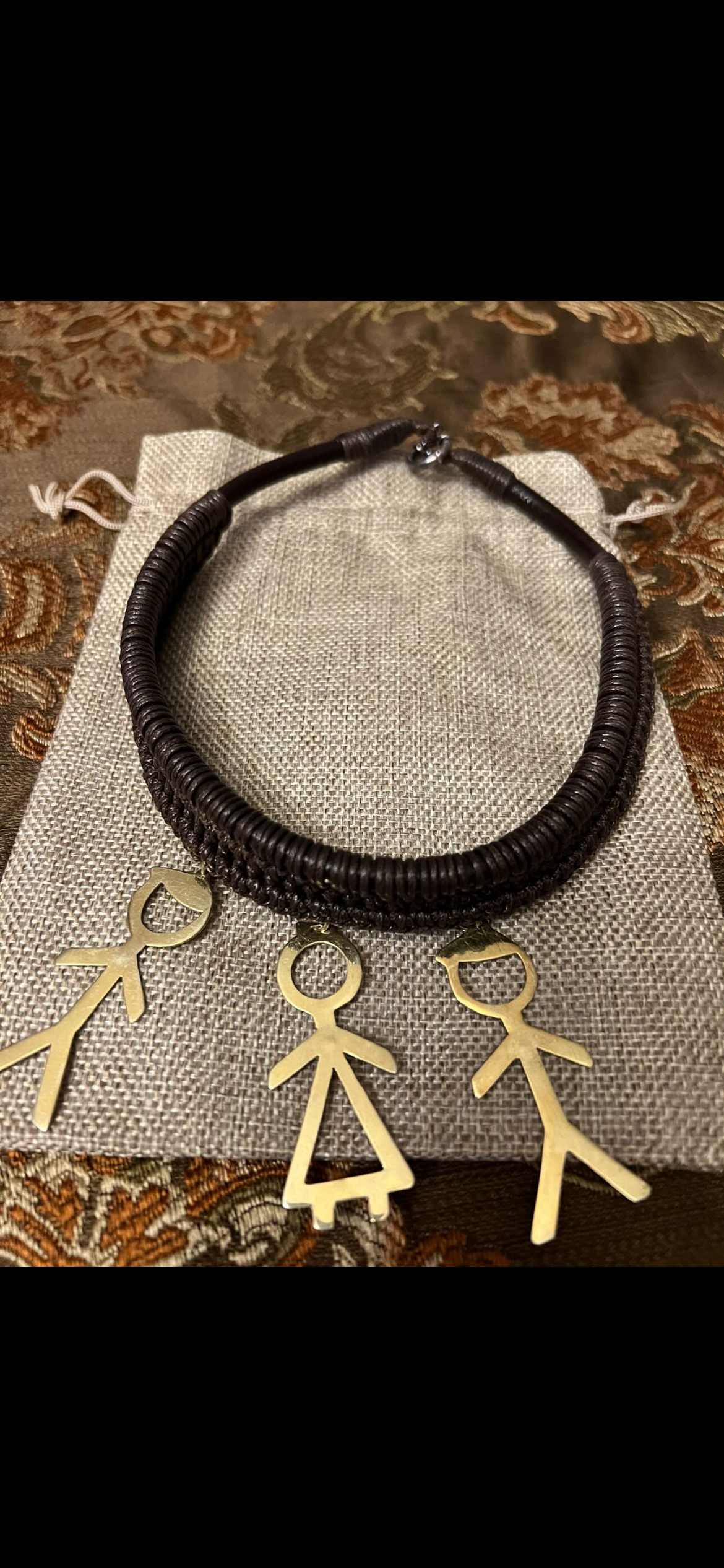 Leather necklace