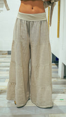 Linen stripe Pants