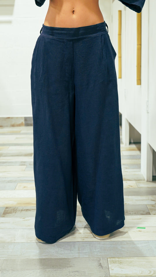 100% linen women’s pants.