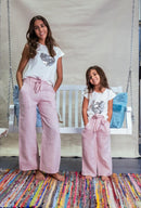 Girl Shirt and pant Linen and Cotton set